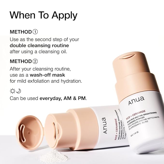 ANUA Rice Enzyme Brightening Cleansing Powder