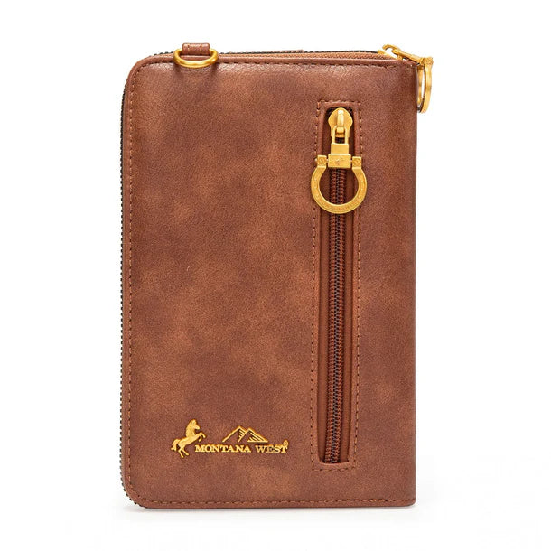 American Flag RFID Crossbody Phone Wallet