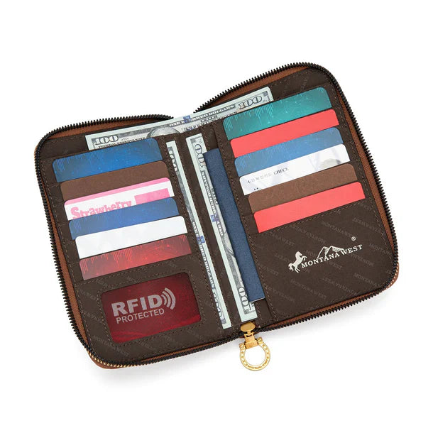 American Flag RFID Crossbody Phone Wallet